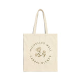 Tote Bag — "Michelle's Well Herbal Blends" Natural Canvas Market Tote